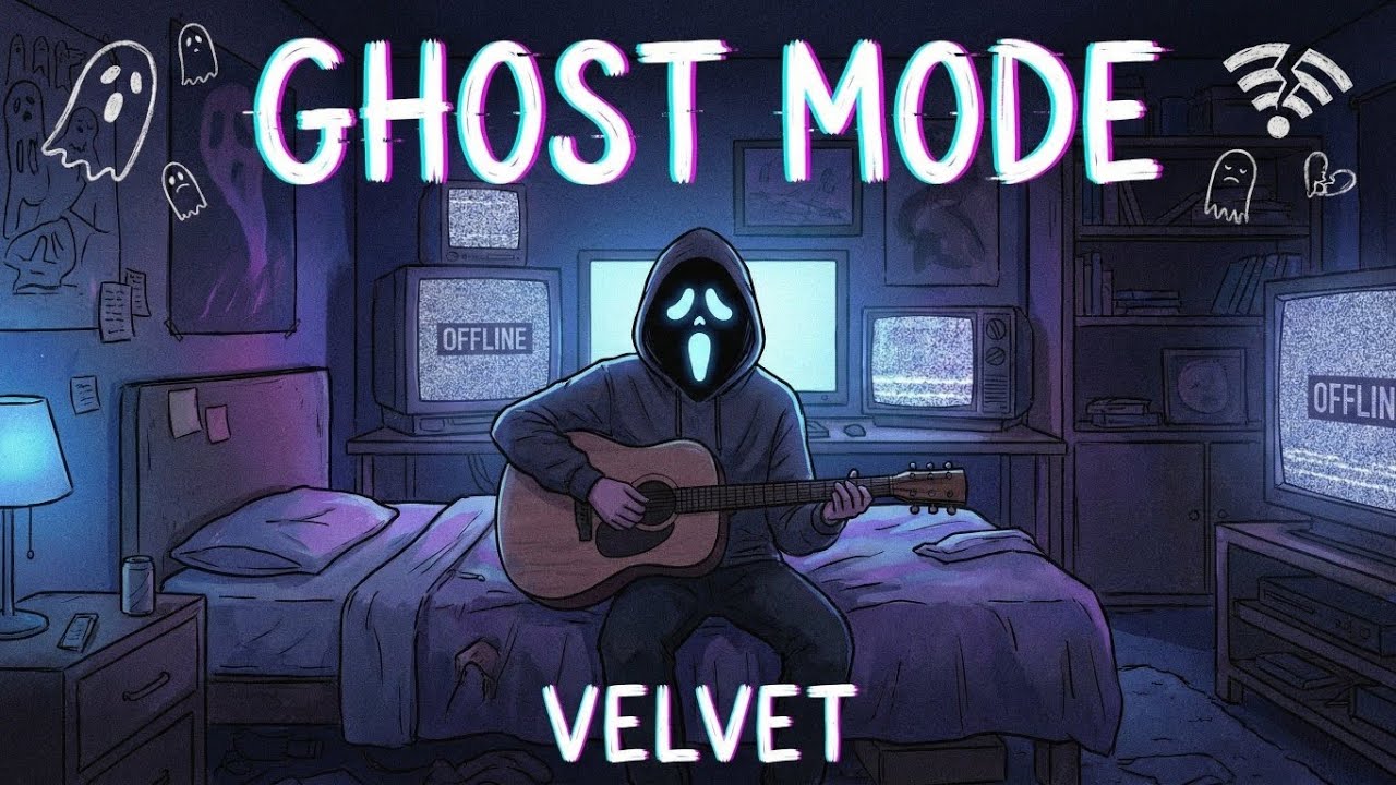 VELVET - Ghost Mode (Official Lyric Video) | Sad Chill Acoustic Pop