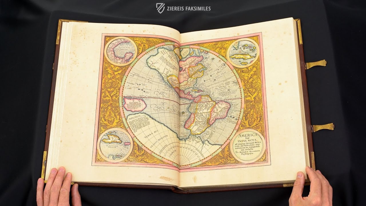 THE MERCATOR ATLAS OF 1595 - Browsing Facsimile Editions (4K / UHD)