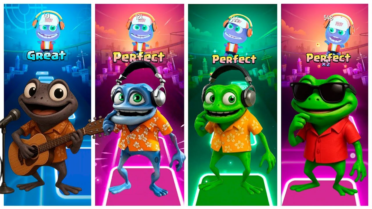 Black vs Blue vs Yellow vs Green | Part 5 | Tiles Hop