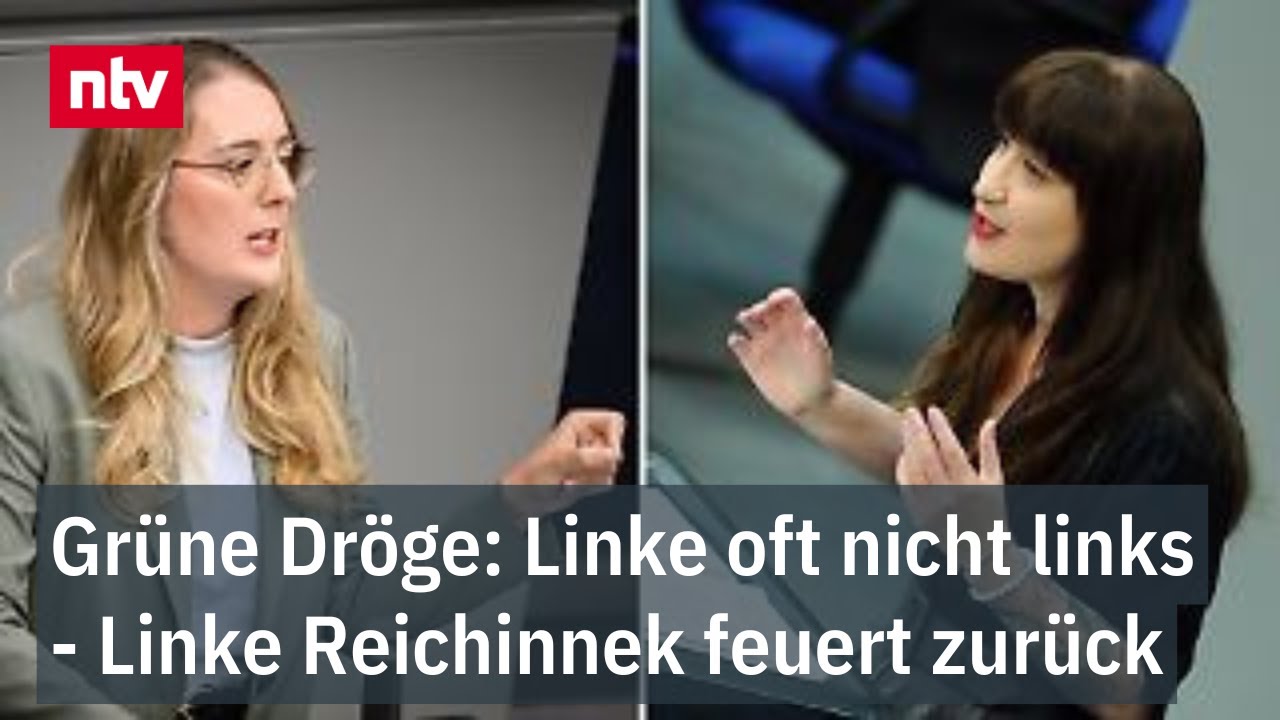 Grüne Dröge: Linke oft nicht links - Linke Reichinnek feuert zurück