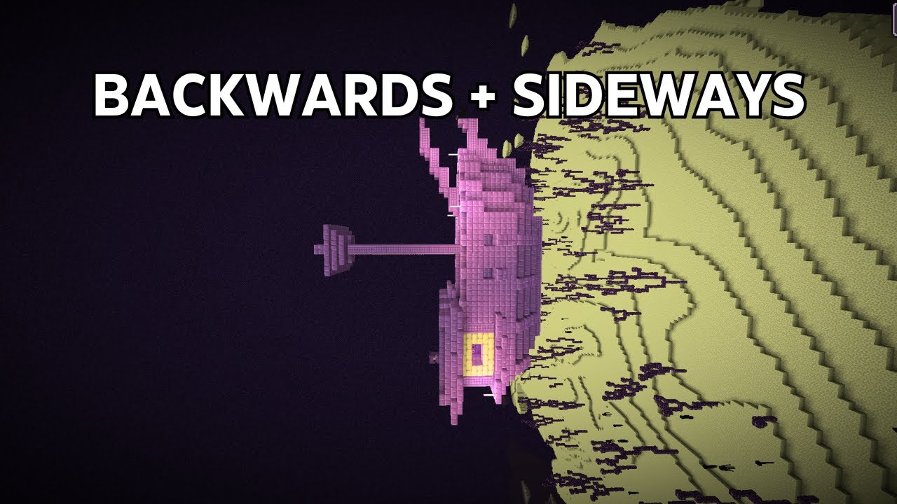 I tried beating minecraft backwards AND sideways