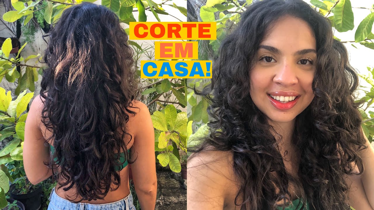 COMO CORTAR CABELO ONDULADO EM CASA! | Passo a Passo COMPLETÃO do Corte em Camadas