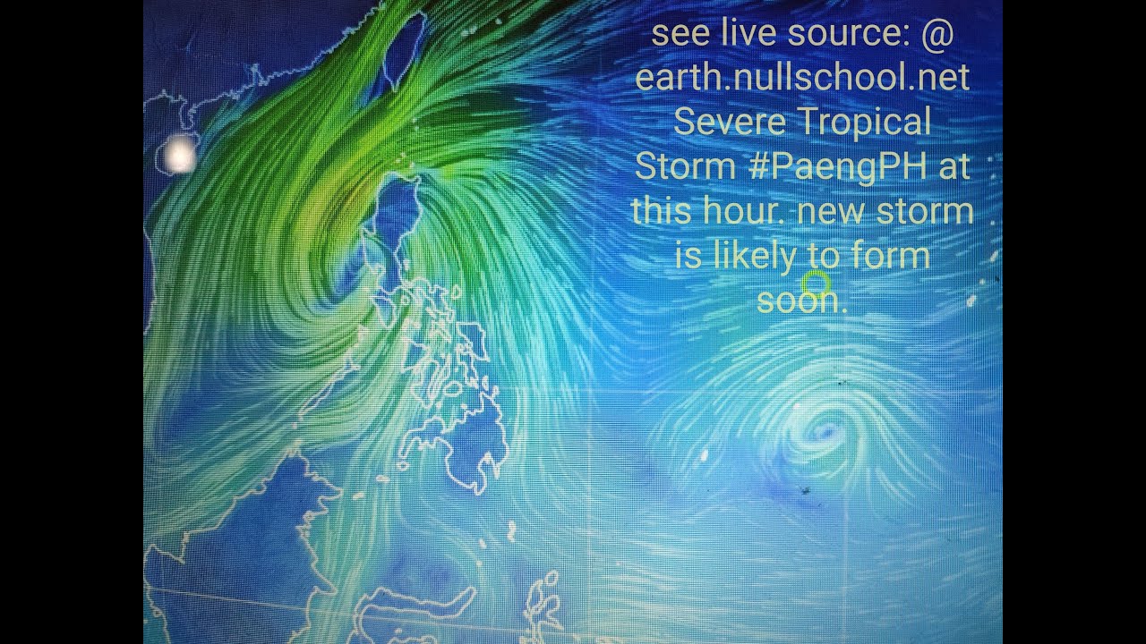 See Live: source @ earth.nullschool.net movement of Severe Tropical Storm #PaengPH at this hour.