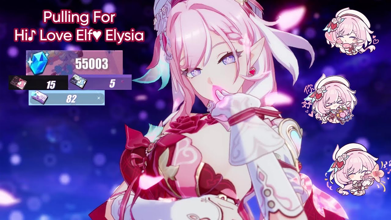 Мне наконец-то повезло... | Вытягиваю Hi Love Elf Elysia | Honkai Impact 3rd v8.5