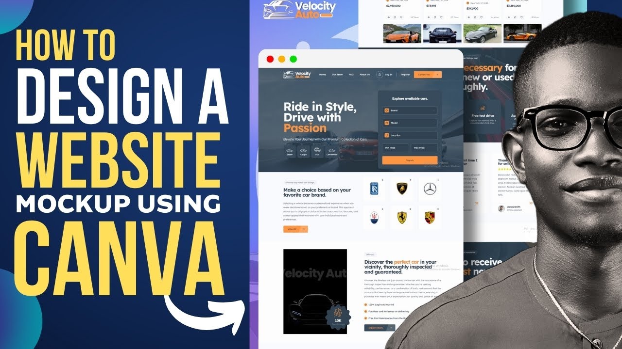 How to Design a Website Mockup using Canva