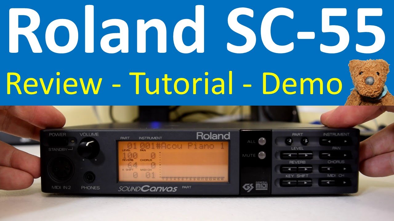 Roland SC-55 Sound Canvas Review Guide Demonstration