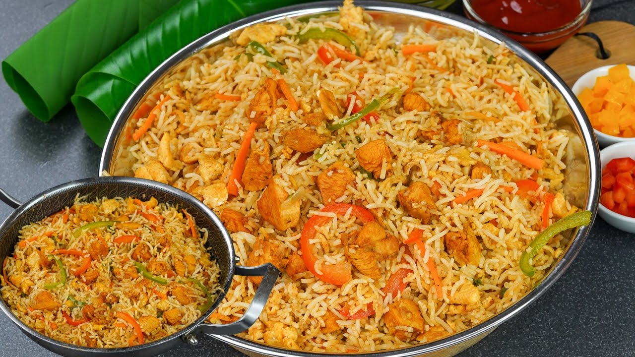 Рис тандури с курицей тикка | Рис тандури с курицей | Вкусный рецепт риса тикка с курицей