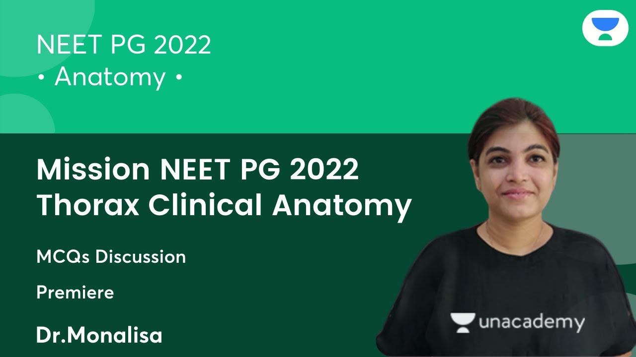 Mission INI-CET 2021 | Thorax Clinical Anatomy | MCQs  | Anatomy | Let's Crack NEET PG | Dr.Monalisa