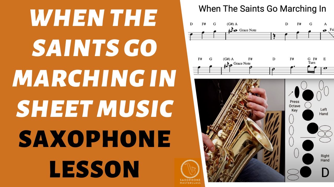 When The Saints Go Marching In Tutorial and Sheet Music | Beginner Saxophone
