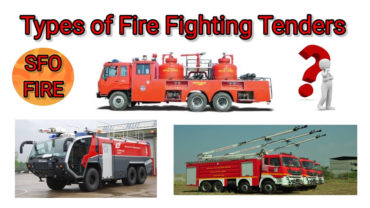 Types of fire fighting tender ##SFO FIRE🔥