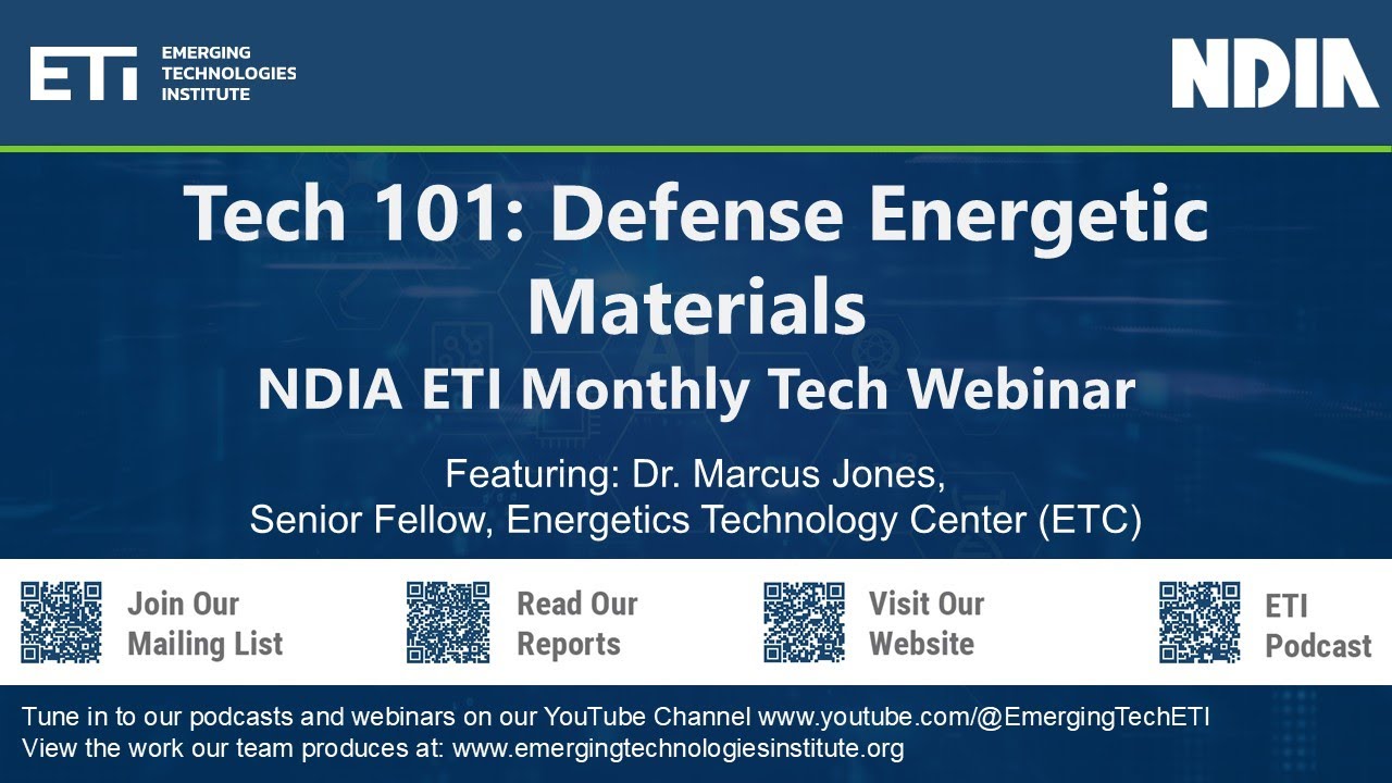 Tech 101: Defense Energetic Materials