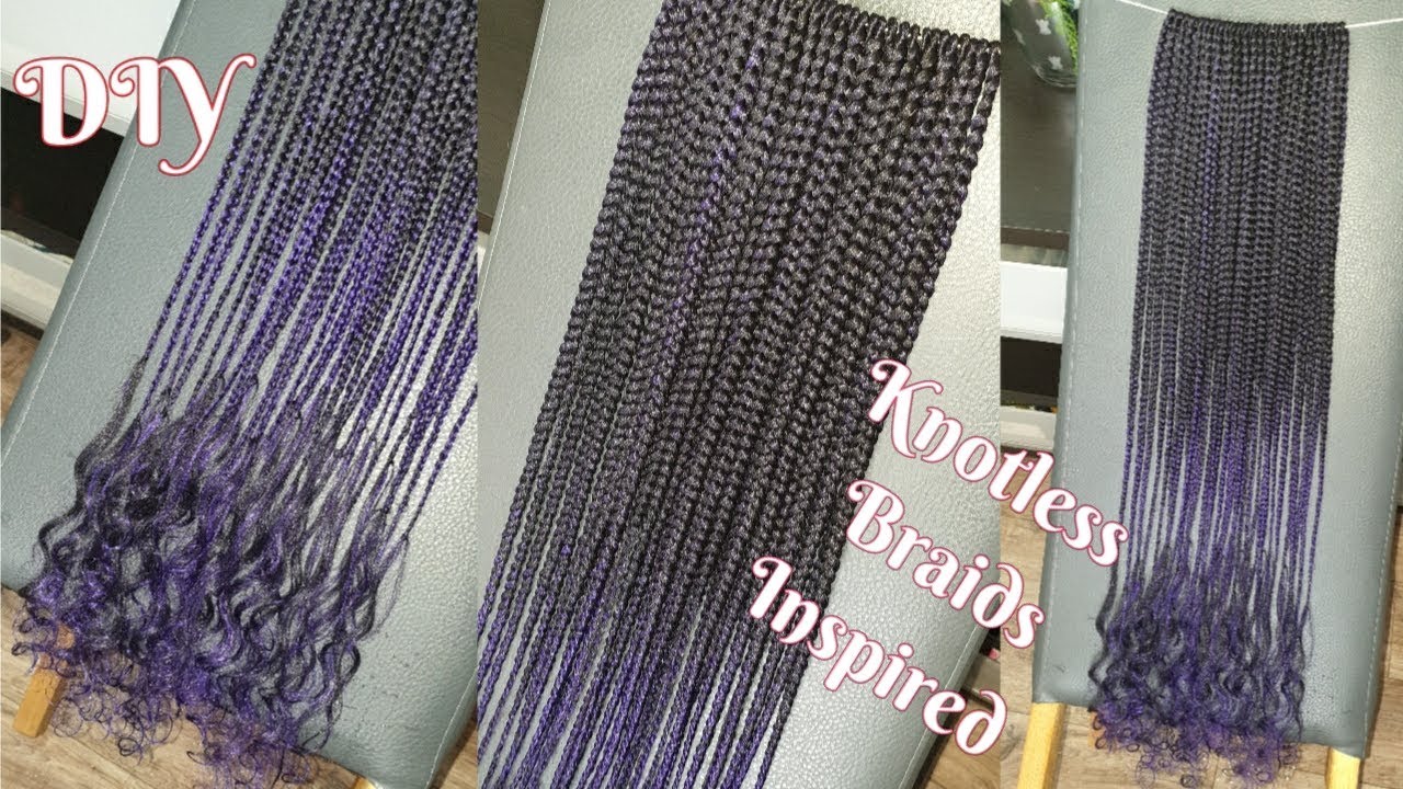 knotless Braids: DIY Crochet Braids Tutorial | Dilias Empire