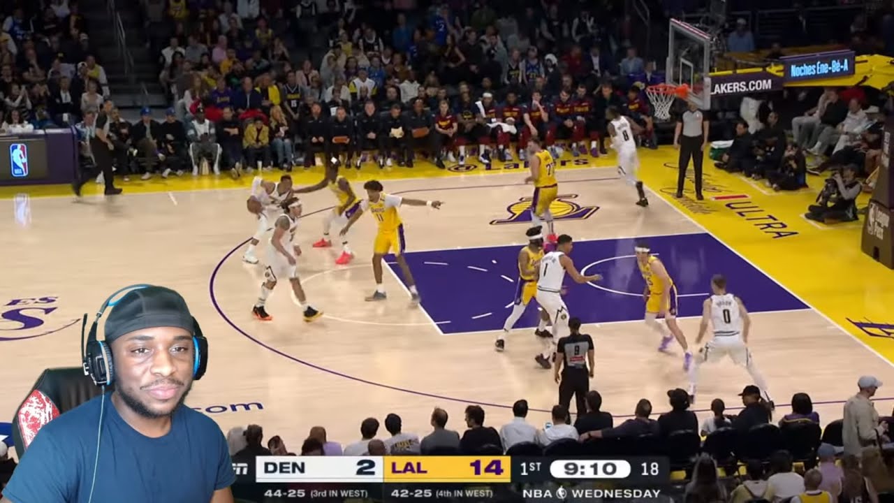 REACTING TO NUGGETS at LAKERS | FULL GAME HIGHLIGHTS!