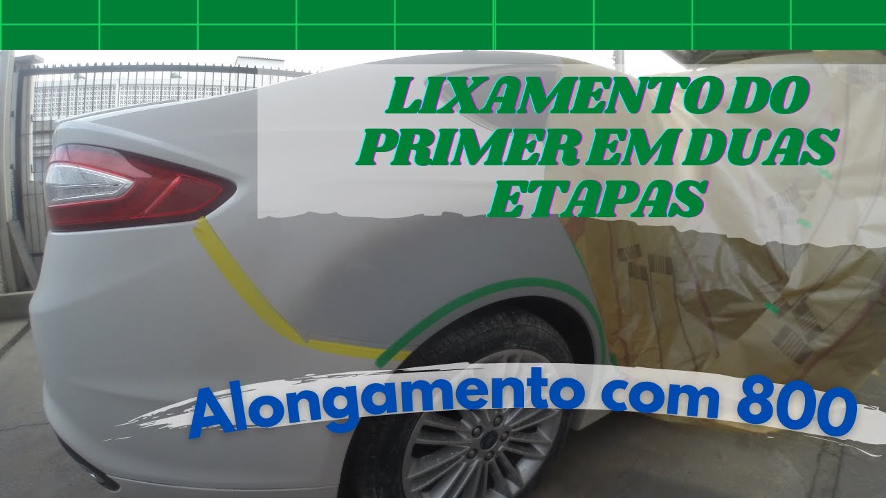 Como lixar para alongamento - Como fazer lixamento a seco - Como lixar primer #pinturaautomotiva