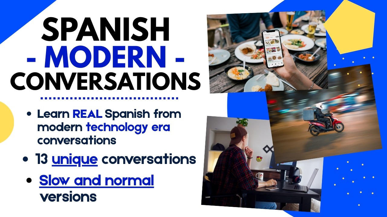 13 REAL Modern Spanish Conversations for Listening Practice (Slow + Normal Speed)