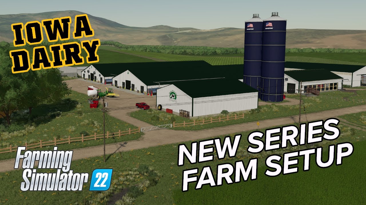 Setting up our NEW Dairy Farm on UMRV (Upper Mississippi River Valley) by DJ Modding! - FS22