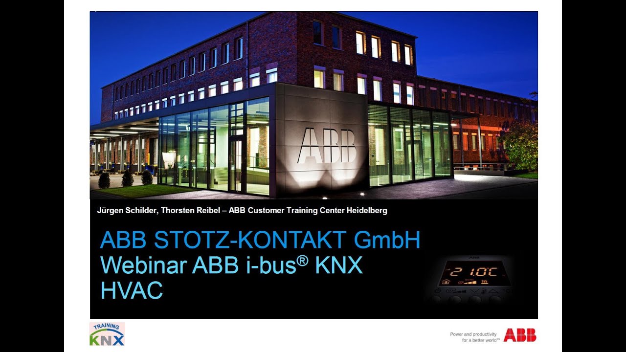 Webinar about HVAC applications
