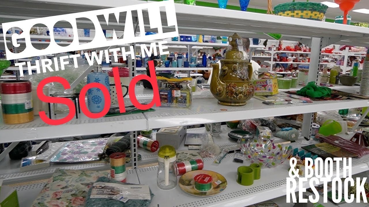 SOLD | GOODWILL on a Time Crunch | Thrift With Me and Restock the Booth | Reselling
