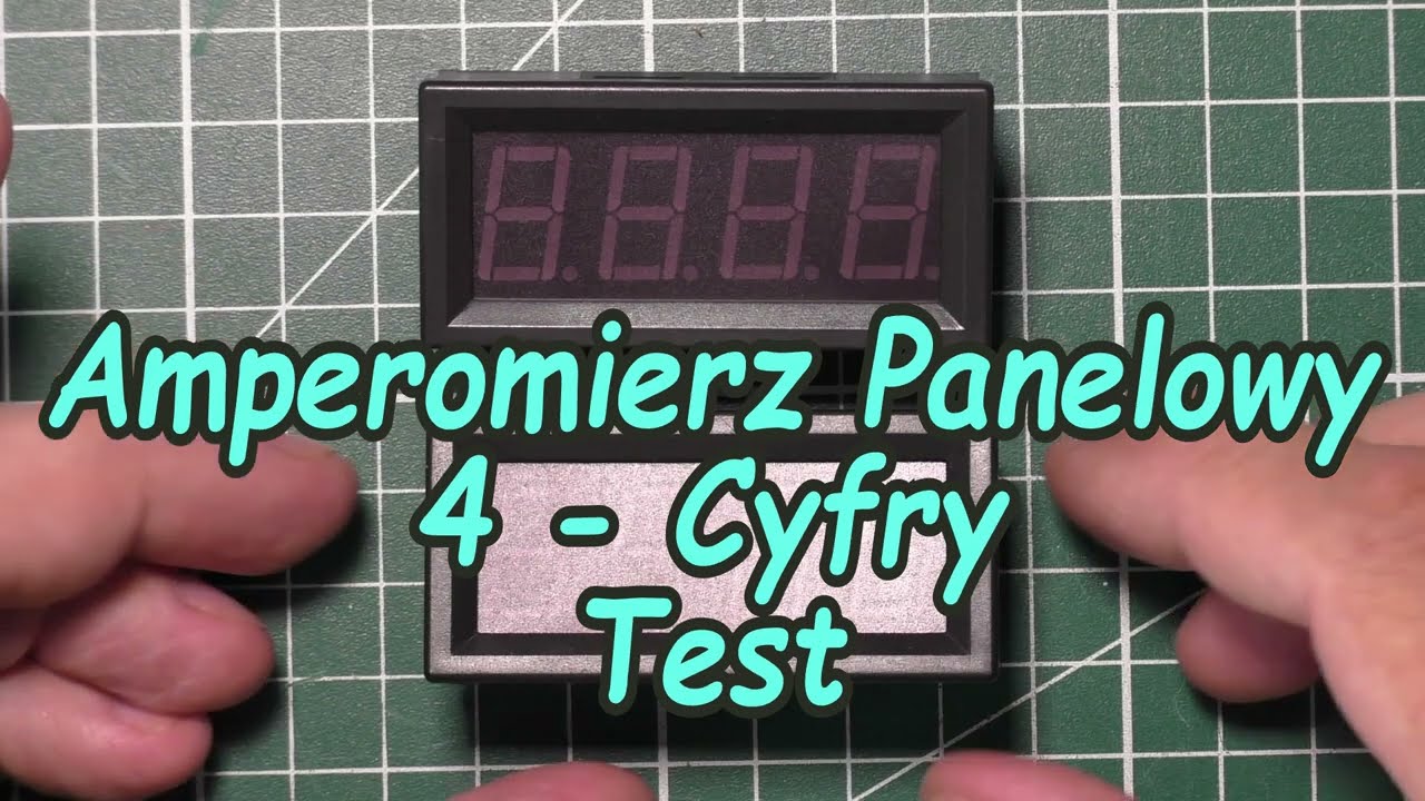 TEST Tani amperomierz modułowy 4 cyfry. TEST