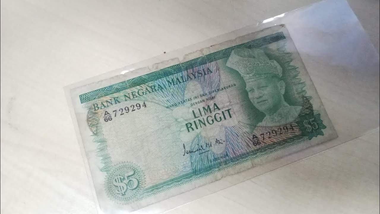 Wang kertas LIMA RINGGIT siri 2 tahun 1972 ismail md ali