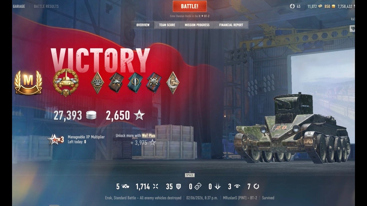 World of Tanks: BT-2 Mastery Highlight. WOT БТ-2 мастер
