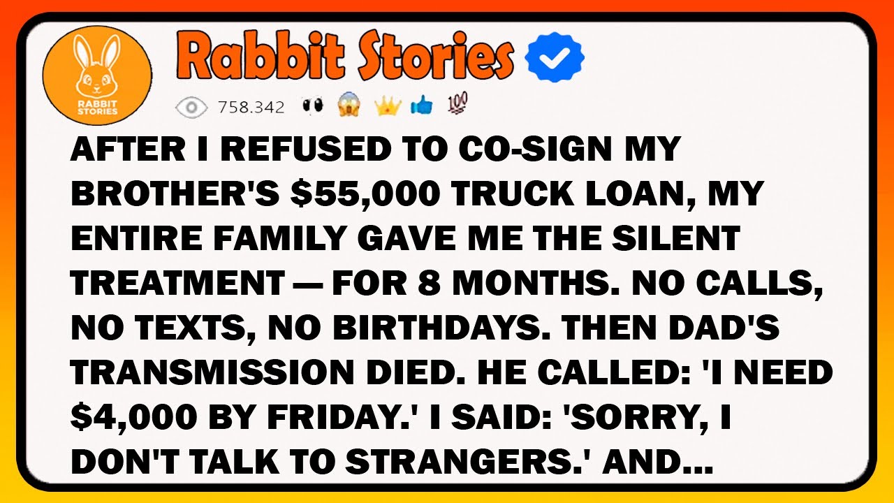After I Refused To Co-Sign My Brother's $55,000 Truck Loan, My Entire Family Gave Me The Silent...