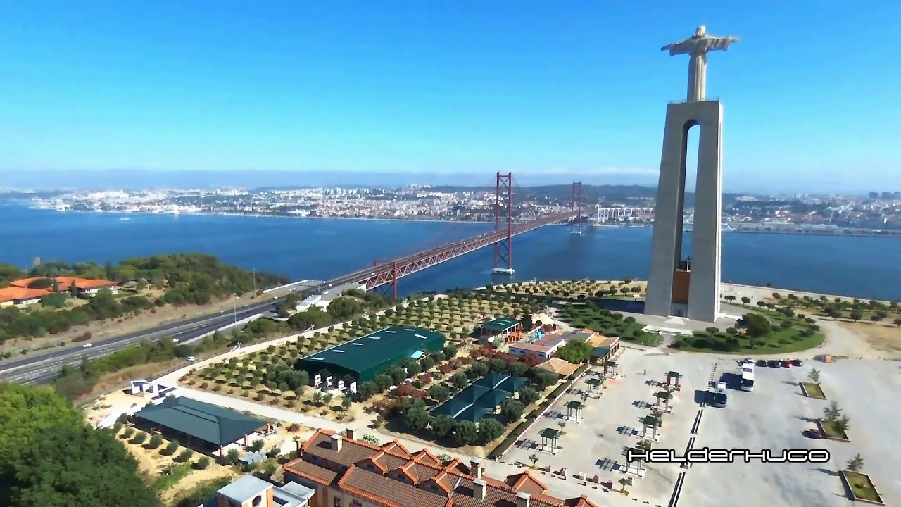 Vista aérea Cristo Rei Almada Julho de 2015 (Drone Parrot Bebop)