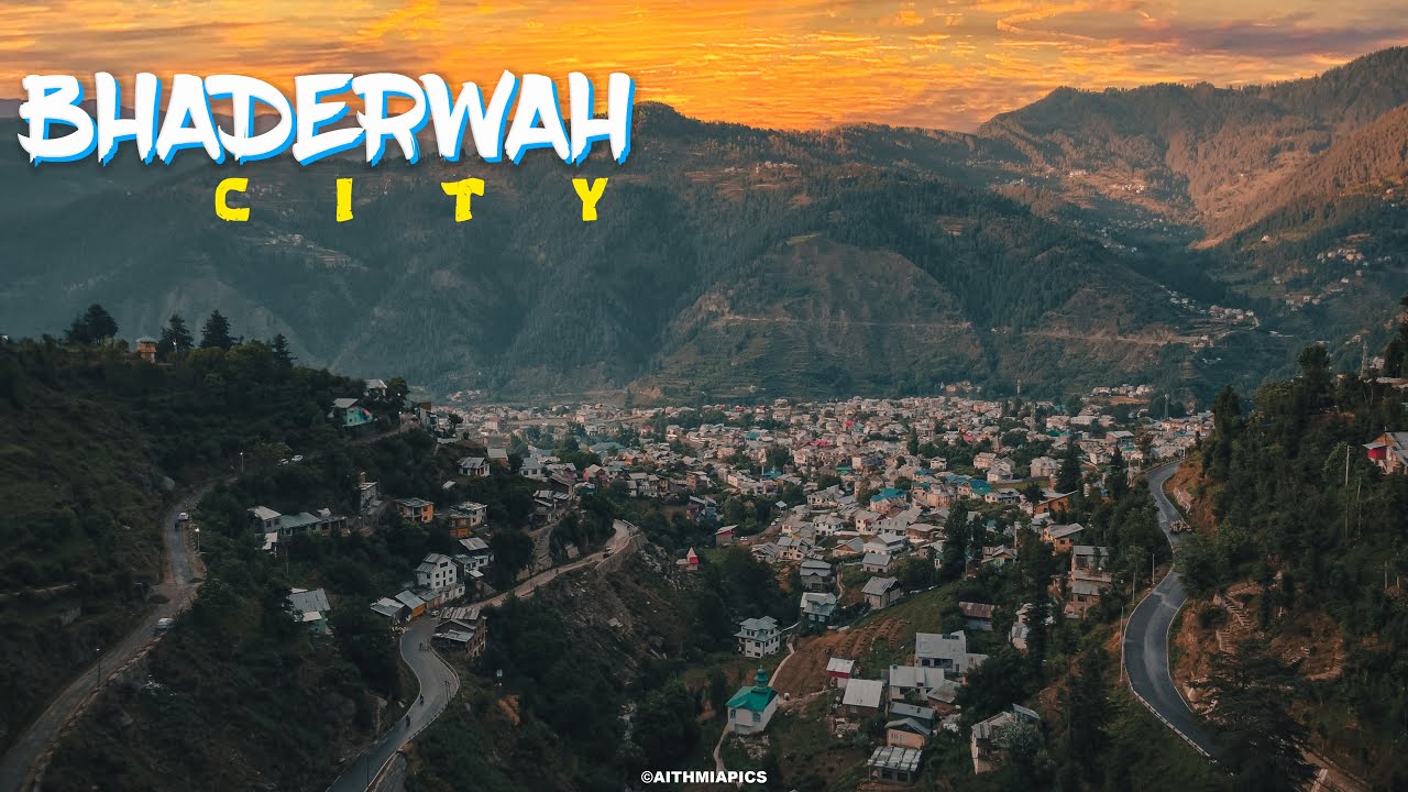 Aerial view OF Bhadarwah City  || #Jammu​ & #Kashmir​ || 2021