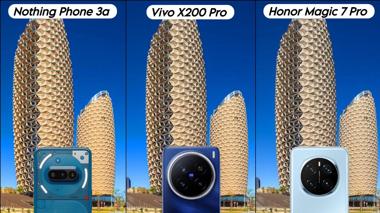 Nothing Phone 3a VS Vivo X200 Pro VS Honor Magic 7 Pro|Camera Comparison