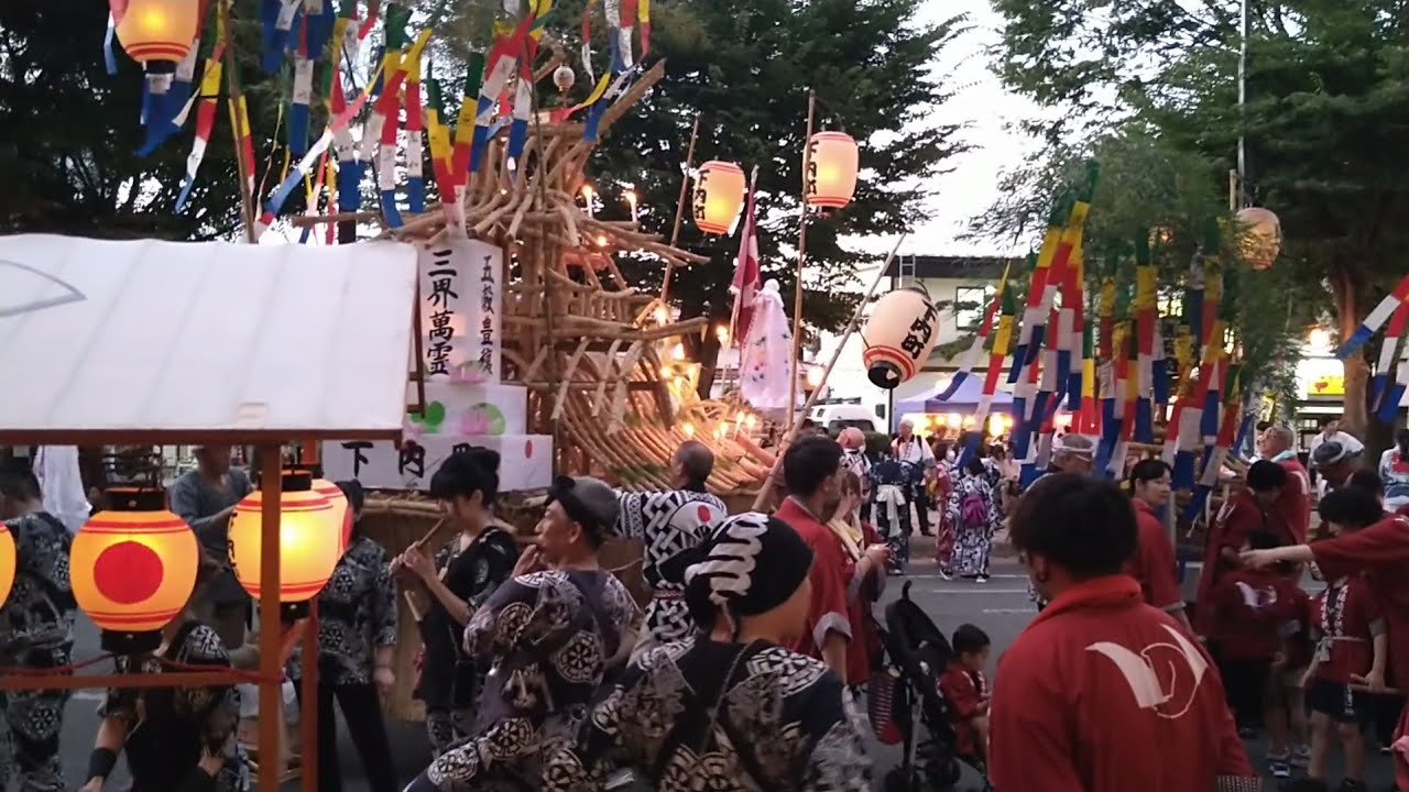 2024・8月15日・秋田県横手市・送り盆・サイサイ囃子・盆踊り・横手の送り盆まつり「サイサイ囃子・船形鑑賞会」