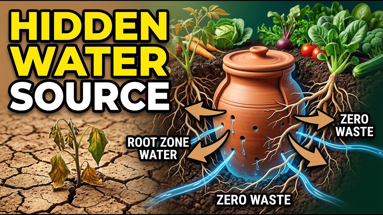 The Ancient Clay Pot Trick That Cuts Water Use by 70% — The Buried Irrigation Secret Gardeners
