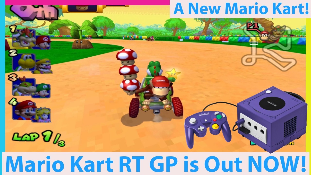 A NEW Mario Kart for GameCube is Out! Mario Kart RT GP is Amazing
