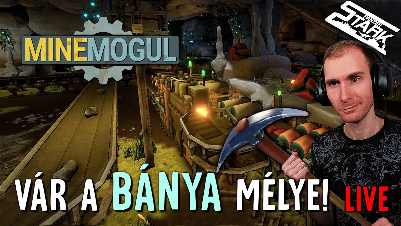Gyerünk a BÁNYÁBA Dolgozni! - MineMogul #1 - Stark LIVE