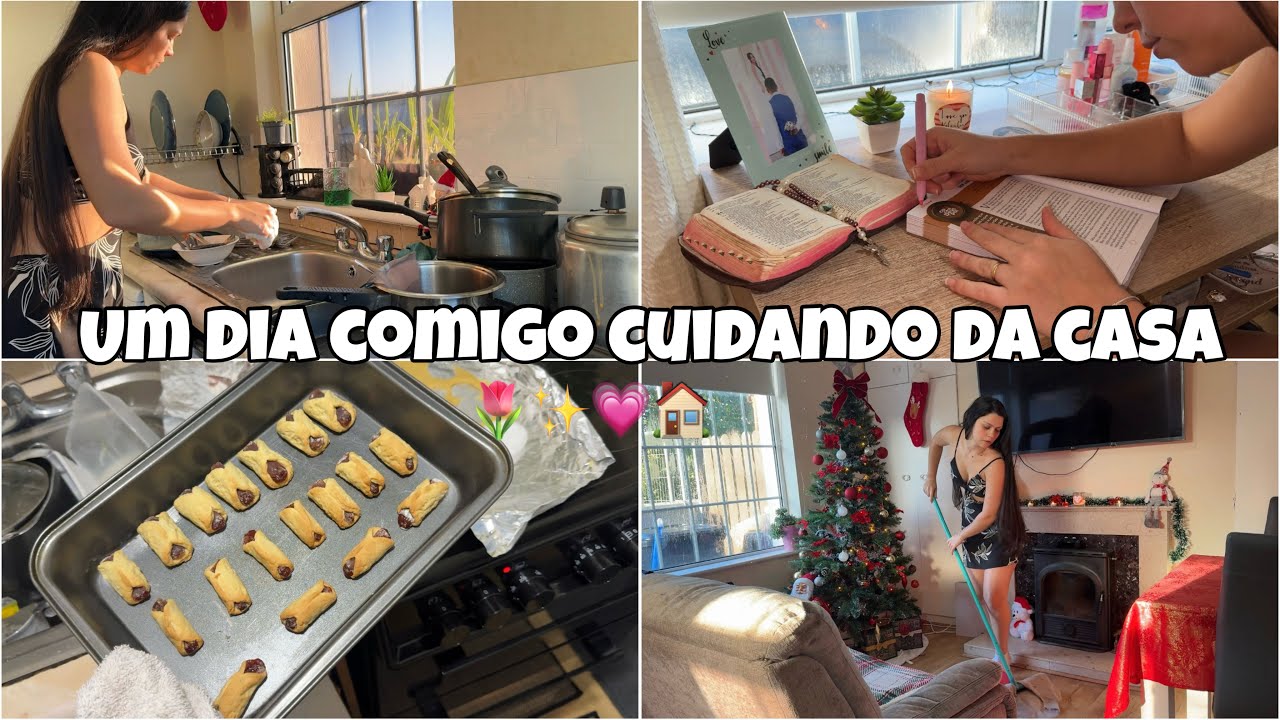 UM DIA CUIDANDO DA CASA COMIGO 🏠🌷| FIZ BELISCÃO DE GOIABADA, VLOG..
