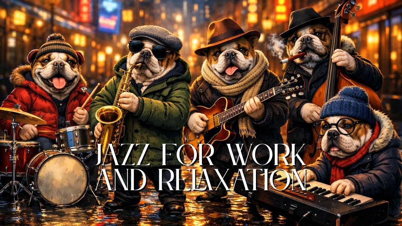 🐶🎷 BULLDOG CHILL STREET 🎻🐶 ДЖАЗ ДЛЯ РАБОТЫ И ОТДЫХА