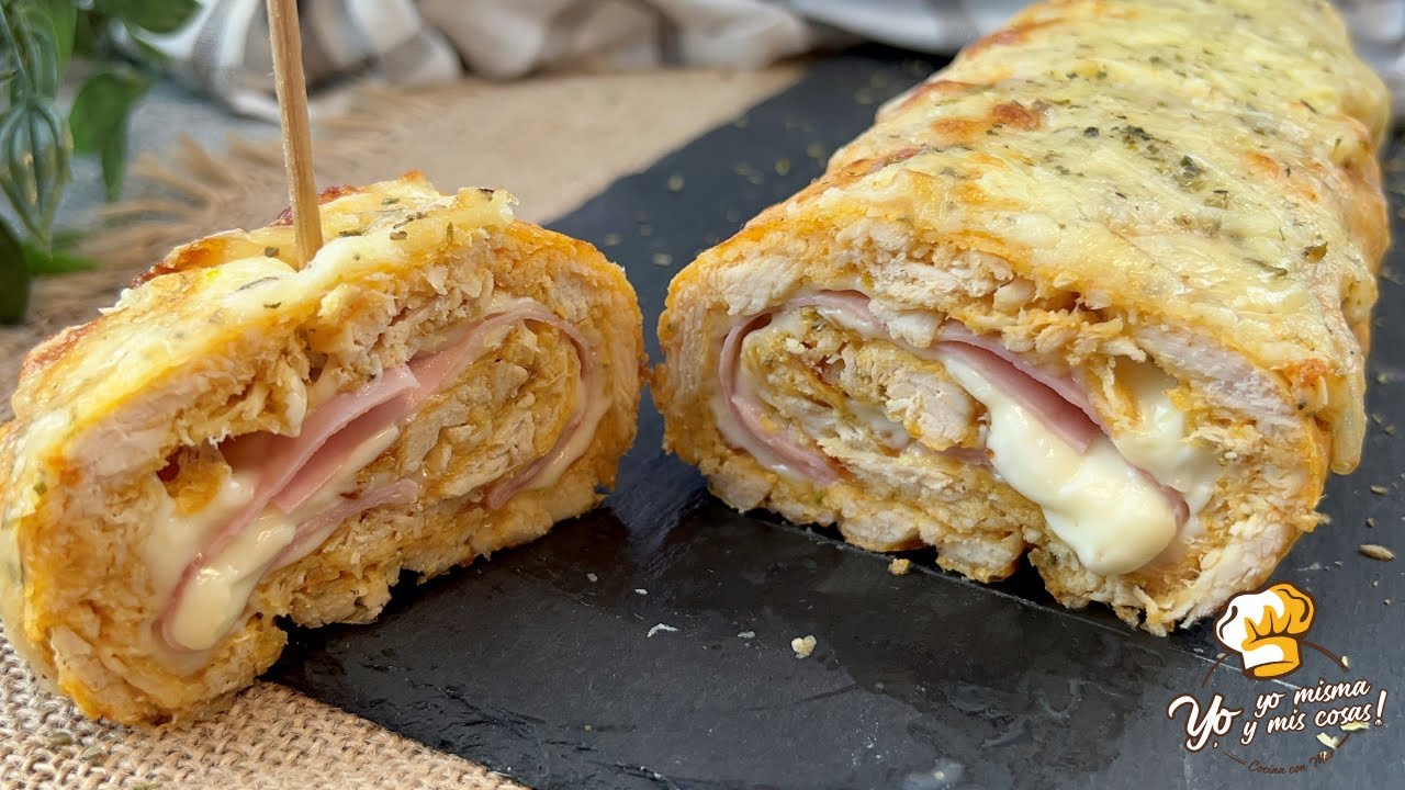 Antes nunca cociné el pollo así y les encantó - Enrollado de Pollo