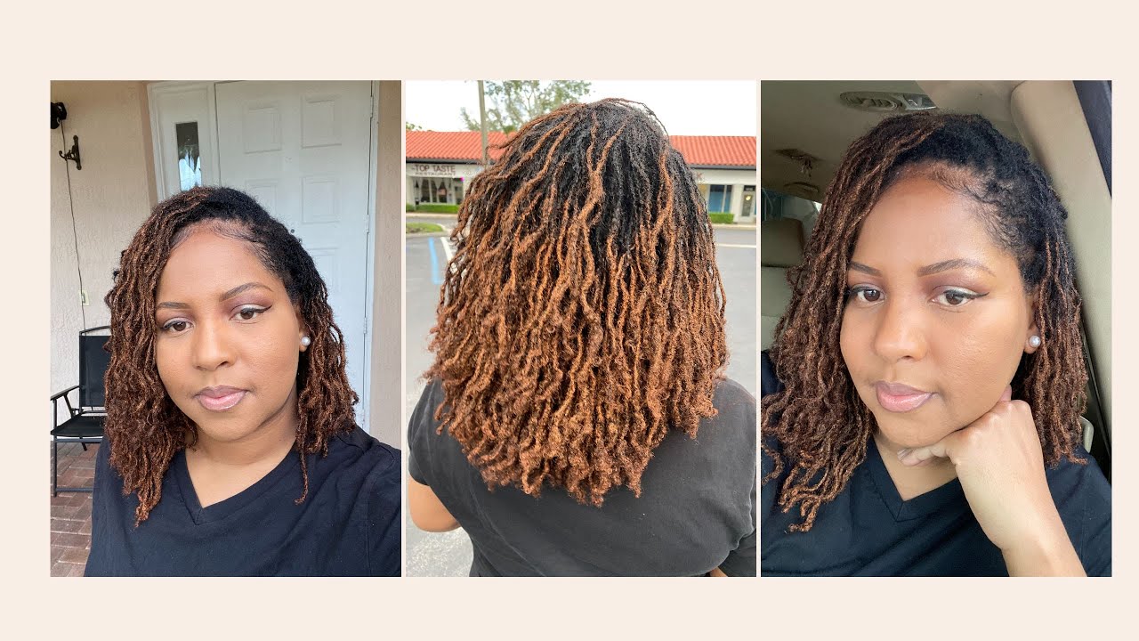 As I Am Curl Color on Sisterlocks for the first time|Temporary hair color.