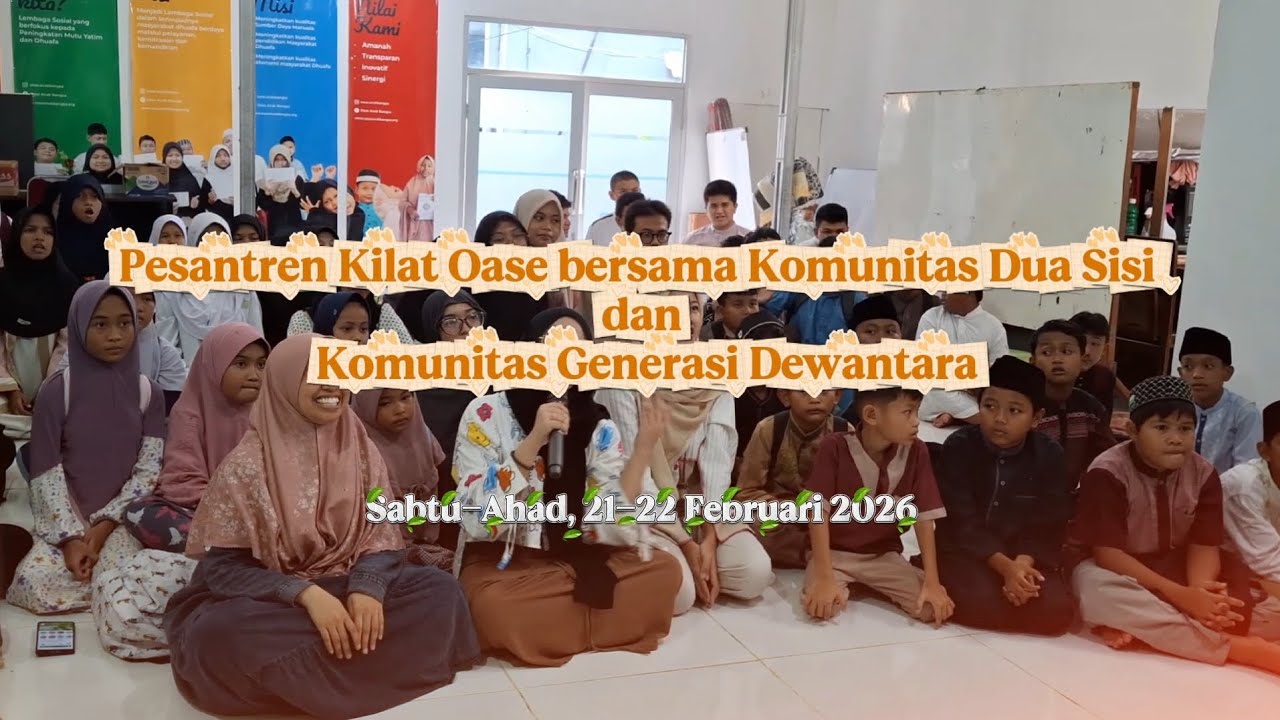 Sanlat OaseAnakBangsa bersama Komunitas Dua Sisi dan Komunitas Generasi Dewantara