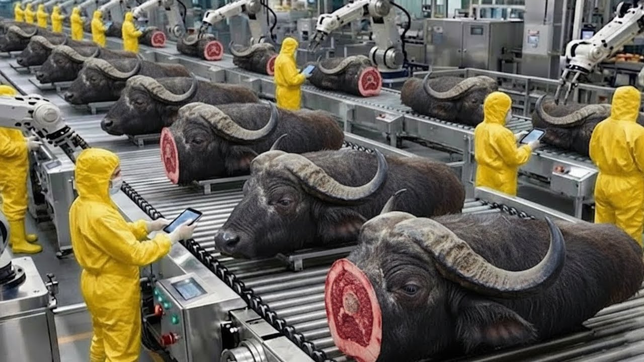 Inside the Kachori (buffalo meat bun) production factory (Full process).