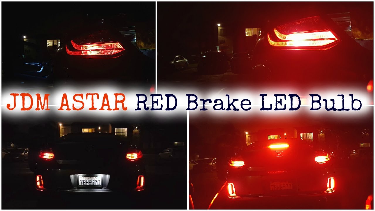 JDMASTAR Extremely Bright Max 50W RED Brake LED Bulb