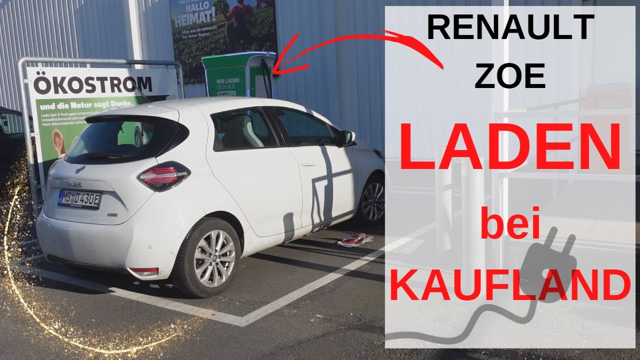Laden bei Kaufland mit dem Renault Zoe Z.E.50 R110