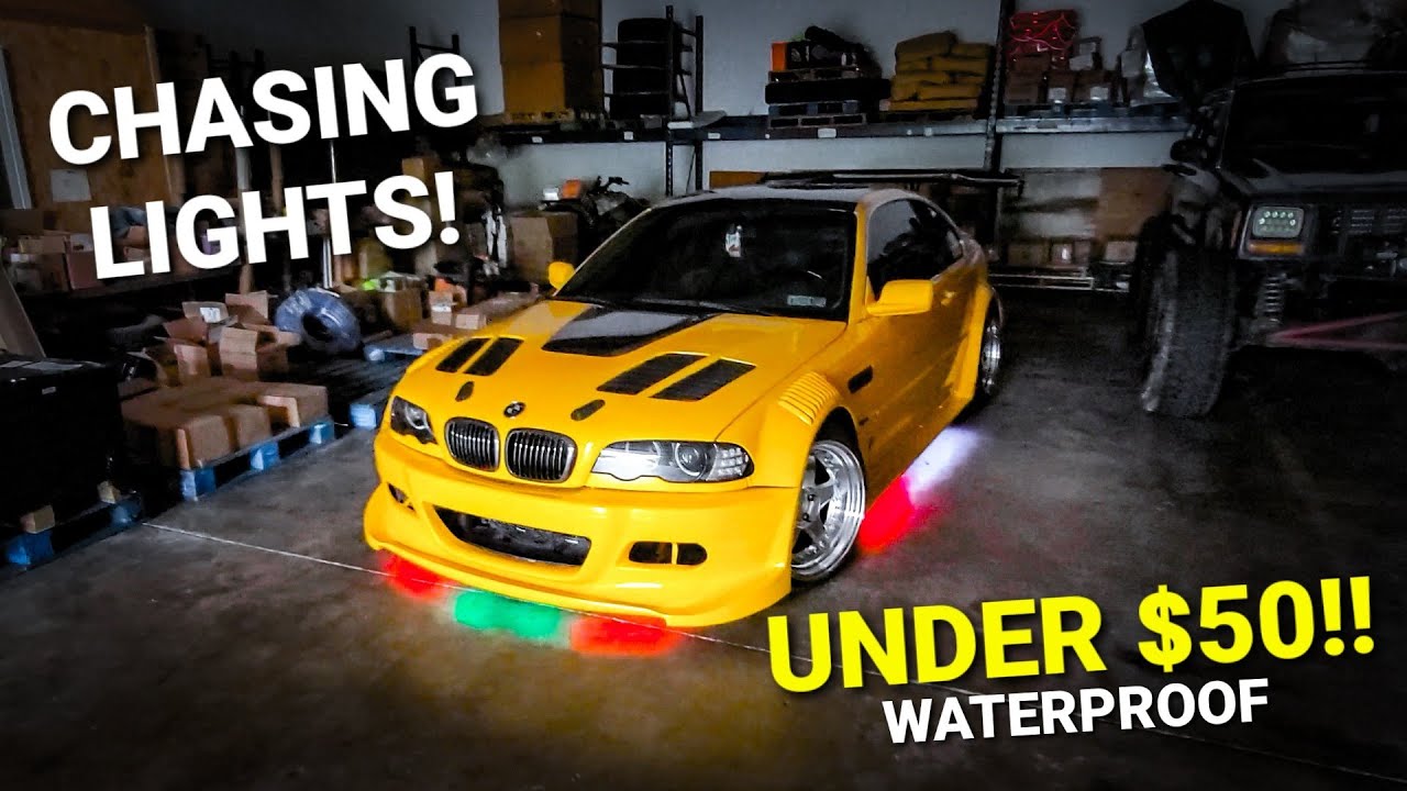 INSANE UNDERGLOW KIT FOR LESS THAN $50! BMW E46 GTR NFS Vibes