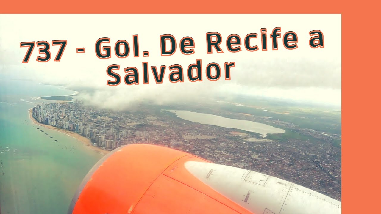 Voando do Aeroporto de Recife at&eacute; Salvador