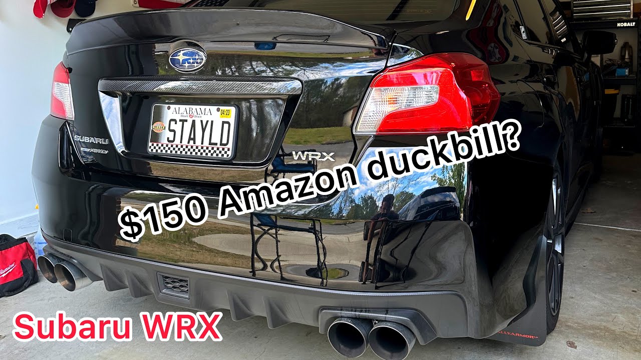 Subaru WRX $150 duckbill from Amazon?! Installation and thoughts!