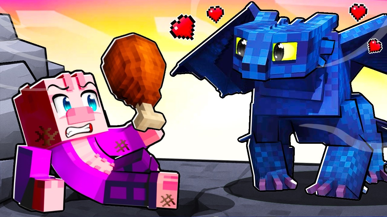 JAK bouchaL VYCVIČIL DRAKA v Minecraftu!