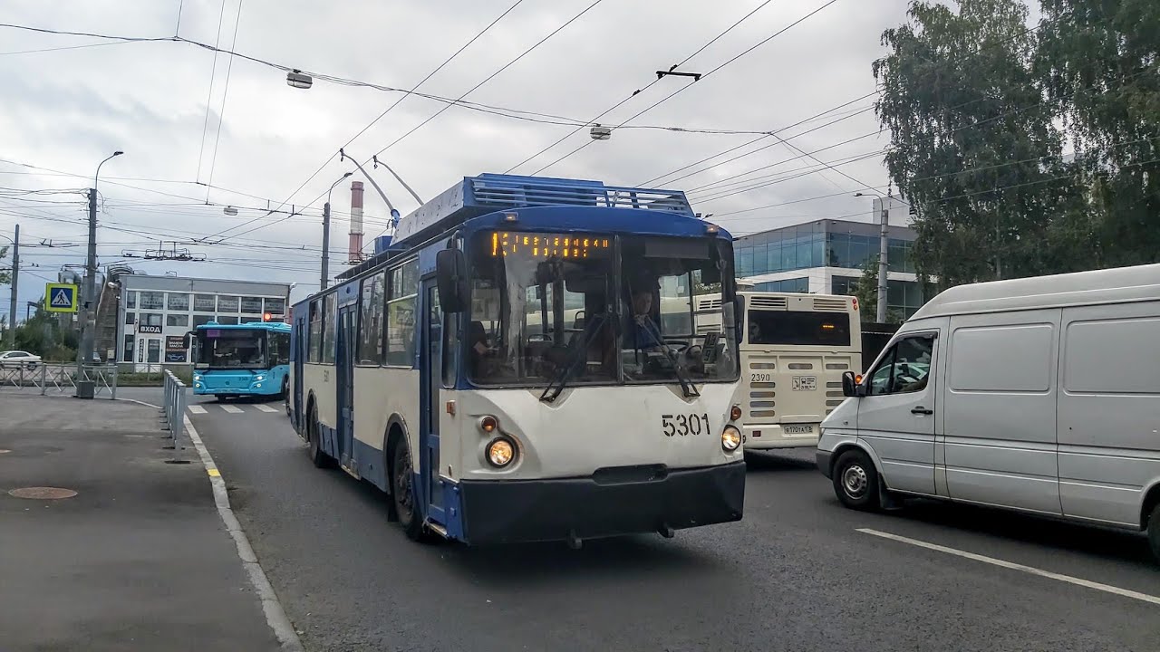 Троллейбус, маршрут №13 ВЗТМ-5284 б.5301 (25.08.2022) Санкт-Петербург