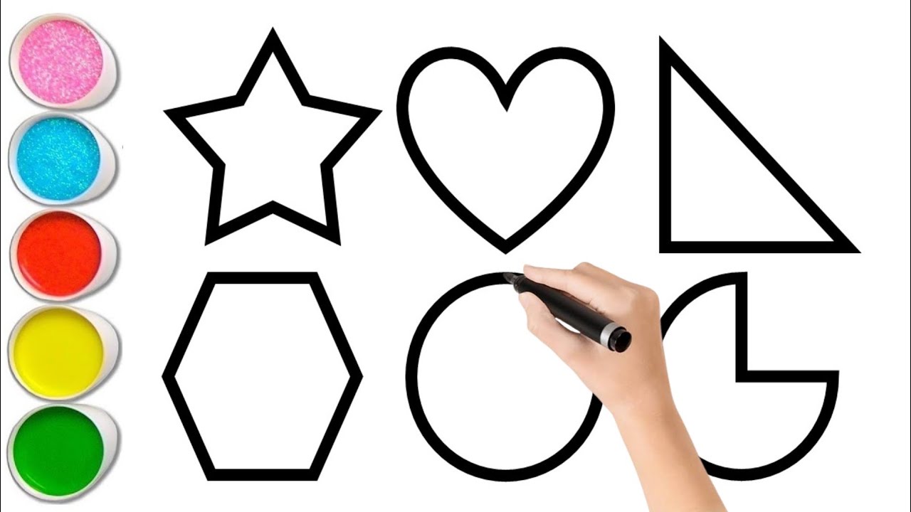 Shapes & Colors Adventure! Learn 2D Shapes Drawing, Sing Along | Preschool Toddler Learning Video