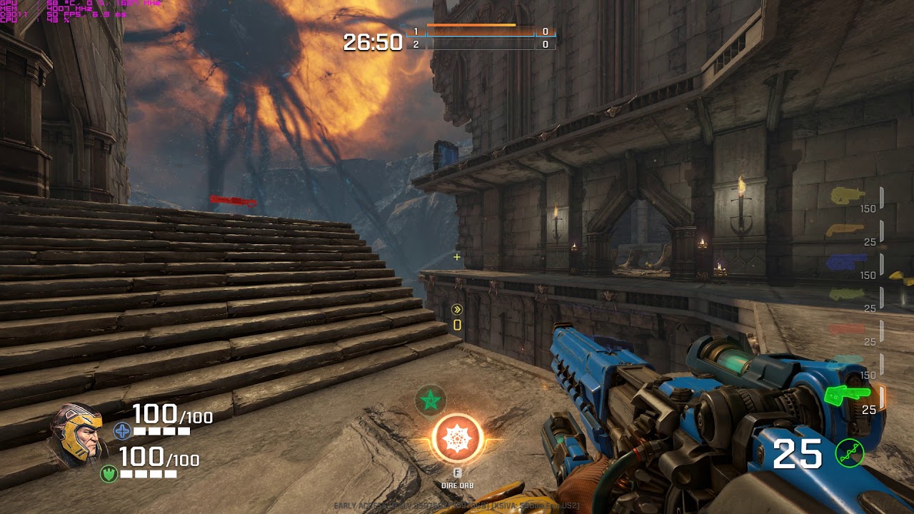 Using RTSS to improve irregular frametimes in Quake Champions