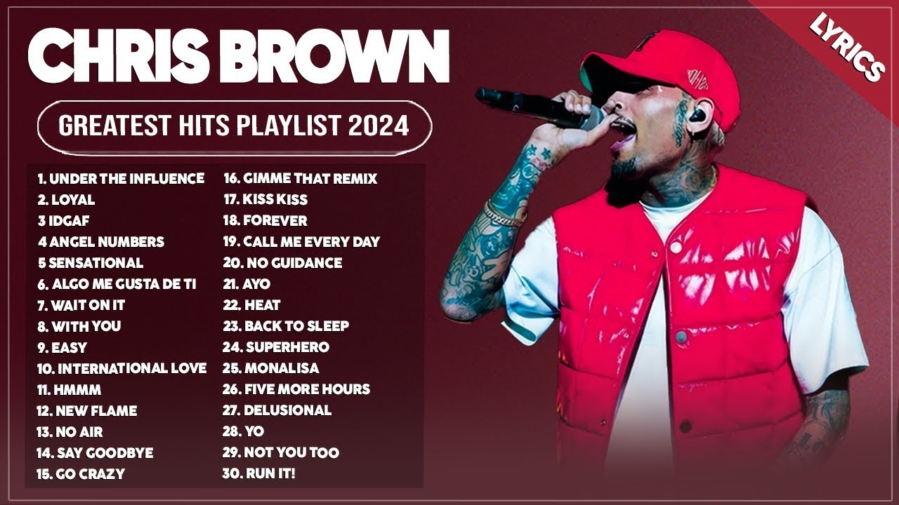 Chris Brown Songs Playlist 2024 ~ The Best Of Chris Brown ~ Greatest Hits Full Album 2024 Lyrics 108