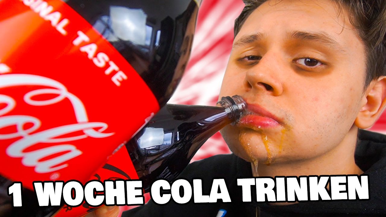 Eine Woche lang NUR COLA TRINKEN😨🥤 - SELBSTEXPERIMENT⭐(ANSTRENGEND)
